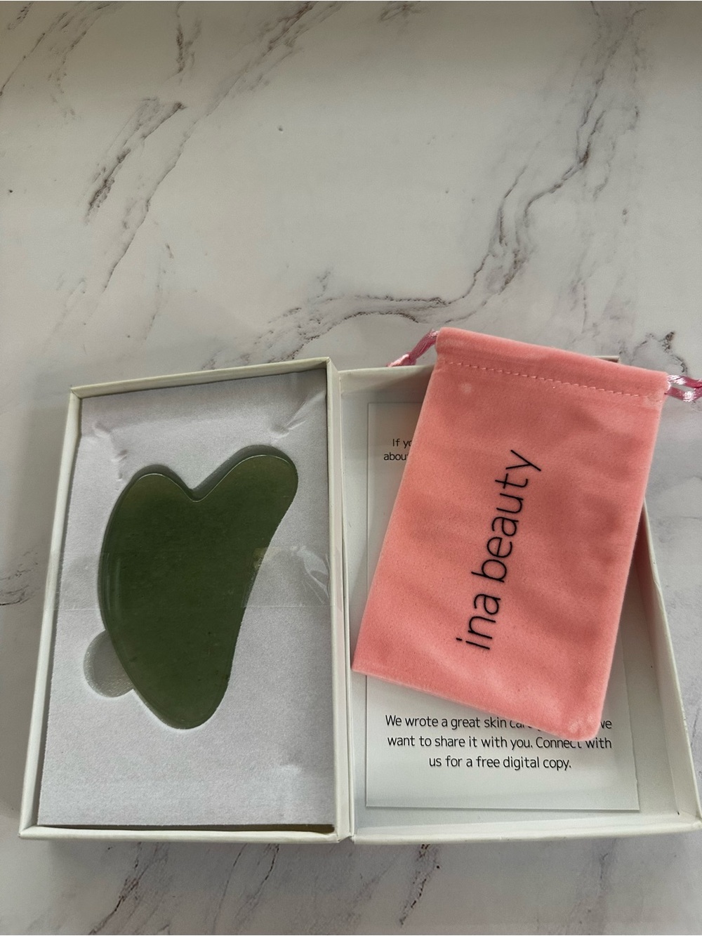 Green Gua Sha Facial Massage Tool